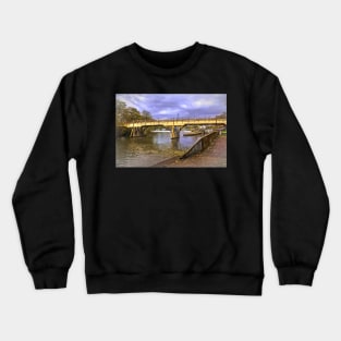 Crossing The Thames At Goring Crewneck Sweatshirt